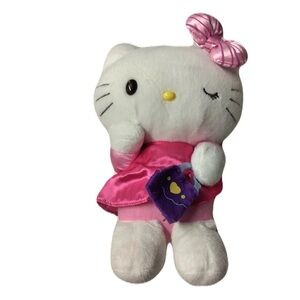 Hello Kitty Plush with Pink Dress and Bow